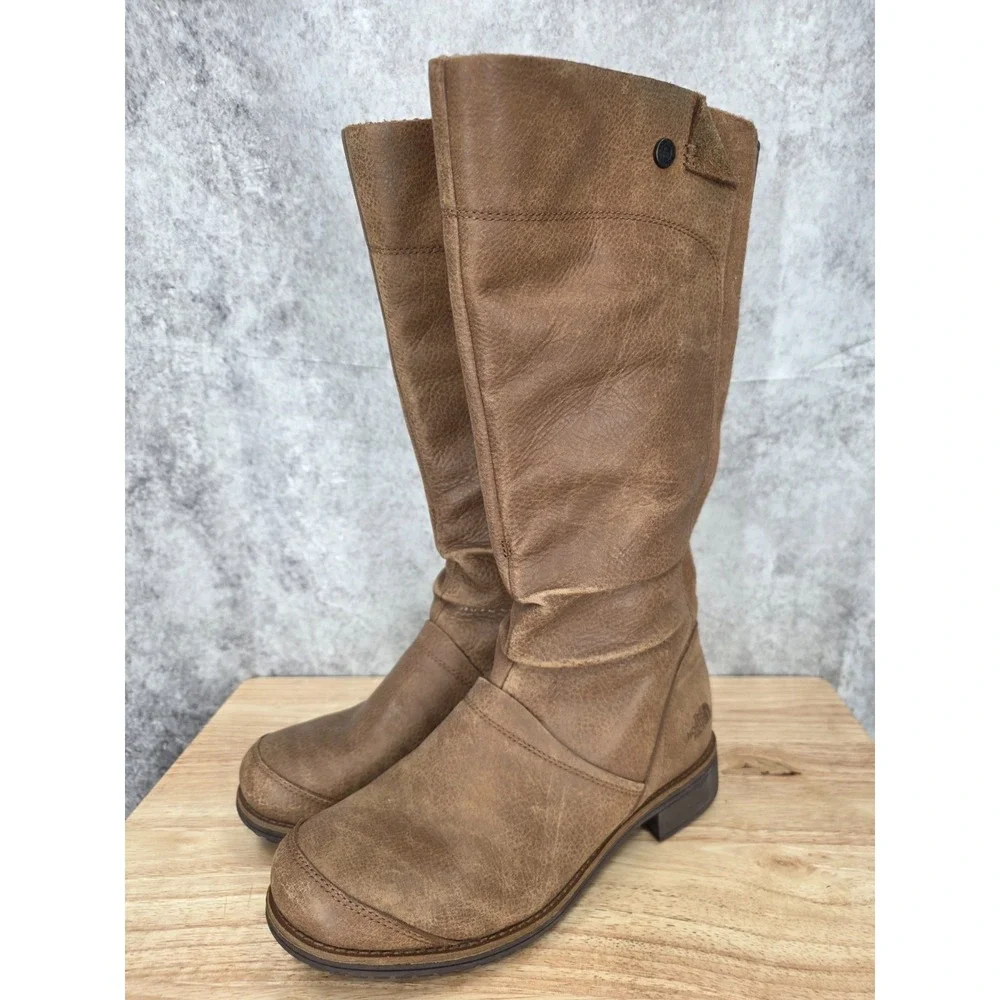 The North Face Bridgeton Riding Boots Womens 9.5 Brown Suede 200 Gram Waterproof